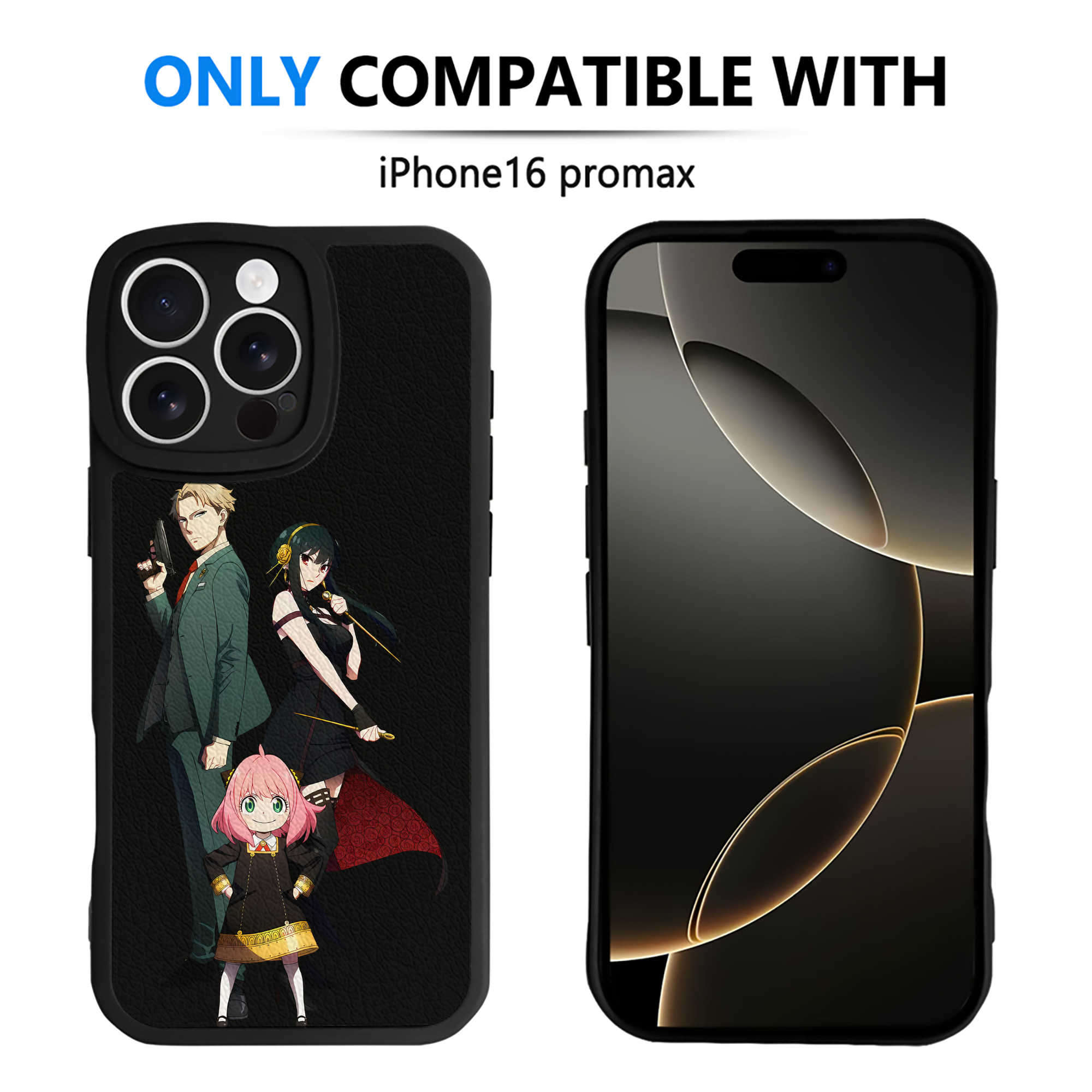 （画像用） SPY×FAMILY间谍家家酒 【iPhone 16シリーズ対応】シリコンスマホケース（レザー調） 材質：シリコン